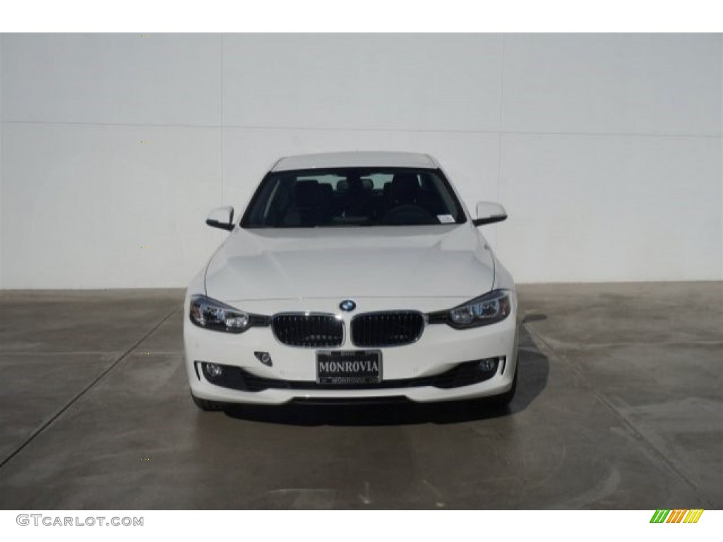 2015 3 Series 328i Sedan - Alpine White / Black photo #3