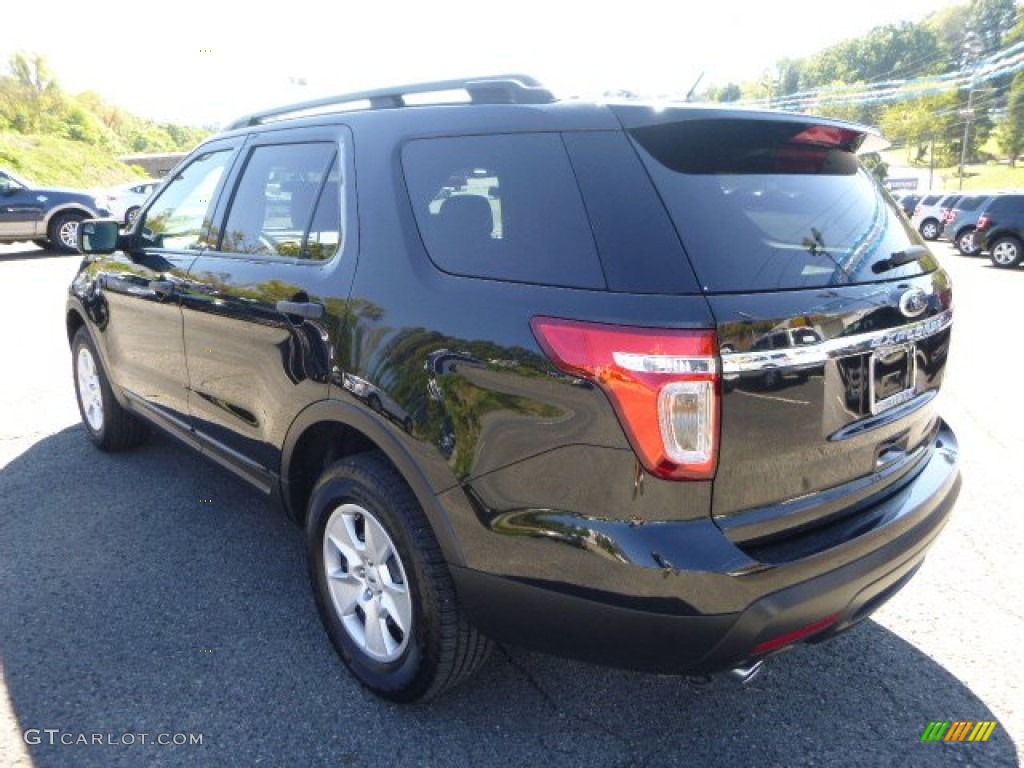 2013 Explorer 4WD - Tuxedo Black Metallic / Medium Light Stone photo #4