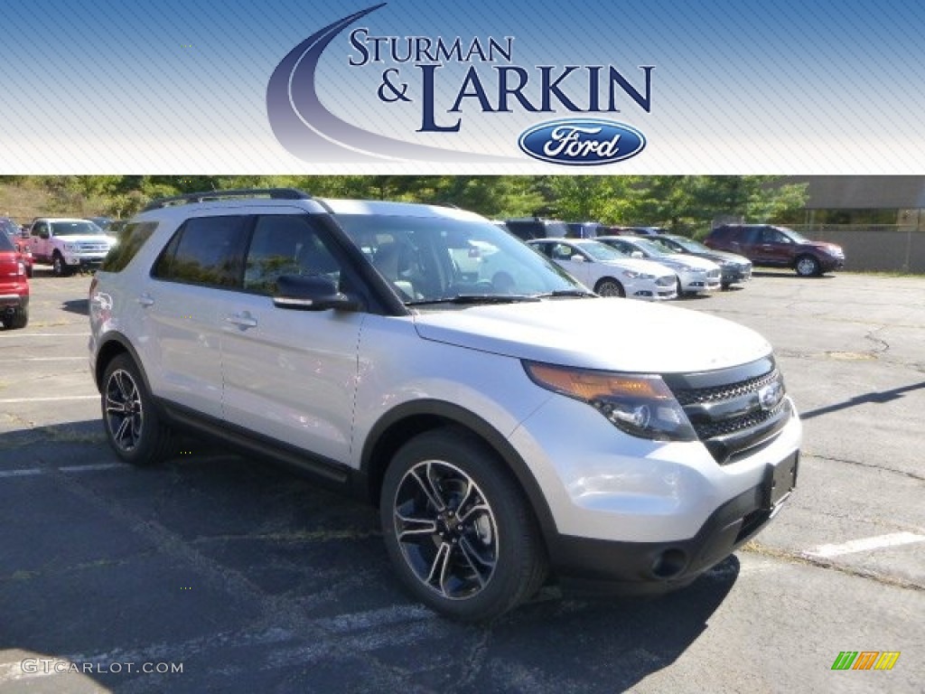 2015 Explorer Sport 4WD - Ingot Silver / Sport Charcoal Black/Sienna photo #1