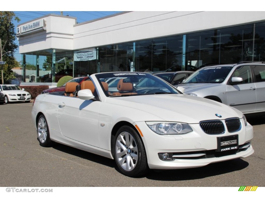 2011 3 Series 328i Convertible - Mineral White Metallic / Saddle Brown Dakota Leather photo #2