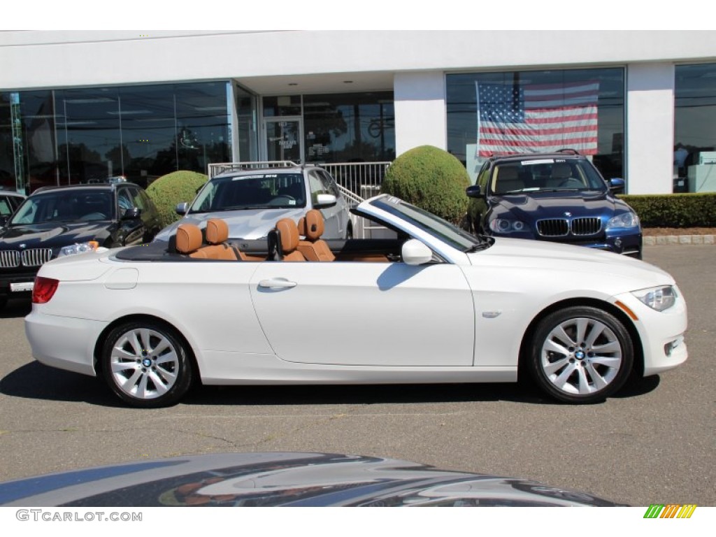 2011 3 Series 328i Convertible - Mineral White Metallic / Saddle Brown Dakota Leather photo #3