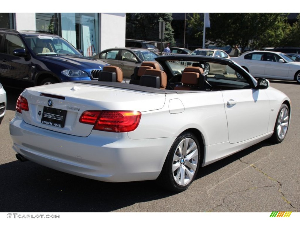 2011 3 Series 328i Convertible - Mineral White Metallic / Saddle Brown Dakota Leather photo #4