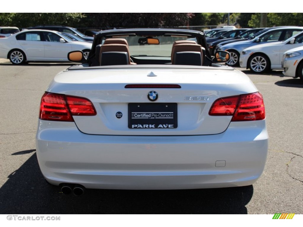 2011 3 Series 328i Convertible - Mineral White Metallic / Saddle Brown Dakota Leather photo #5