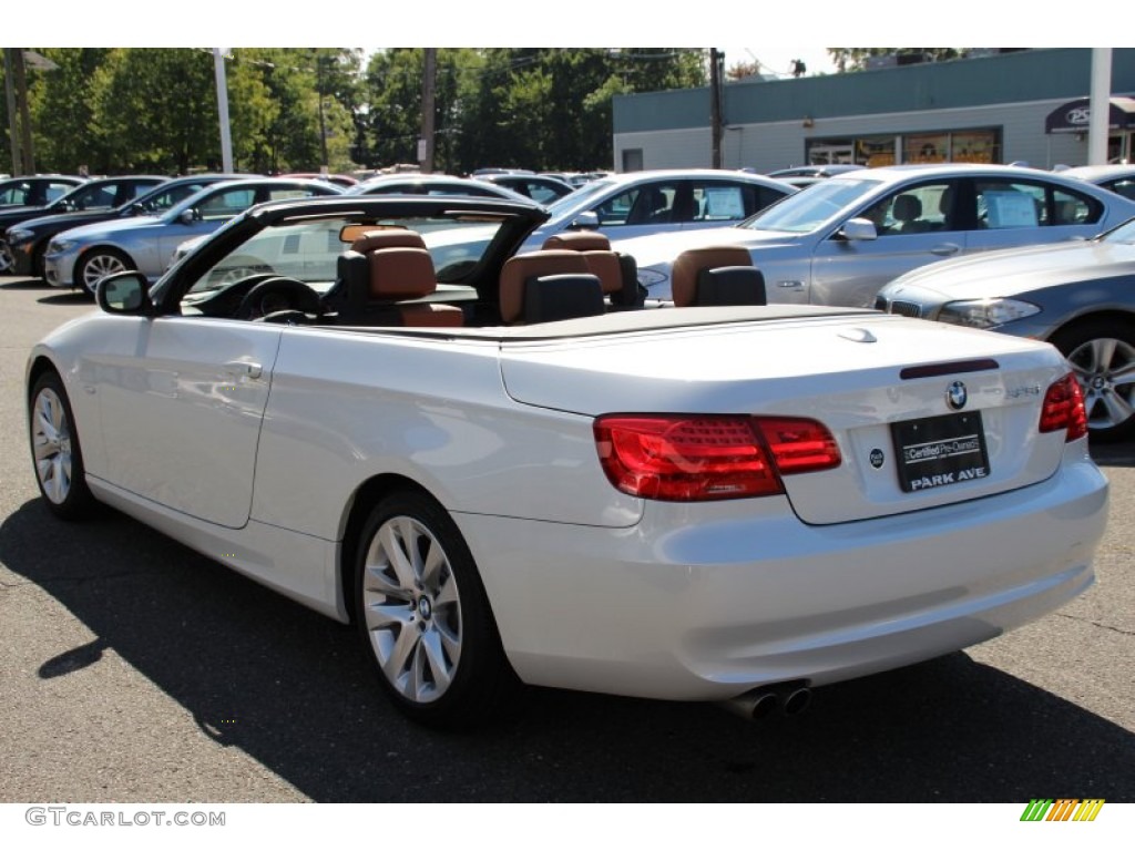 2011 3 Series 328i Convertible - Mineral White Metallic / Saddle Brown Dakota Leather photo #6