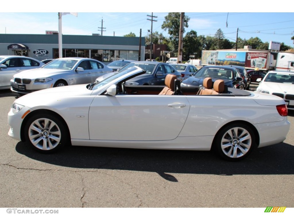2011 3 Series 328i Convertible - Mineral White Metallic / Saddle Brown Dakota Leather photo #7