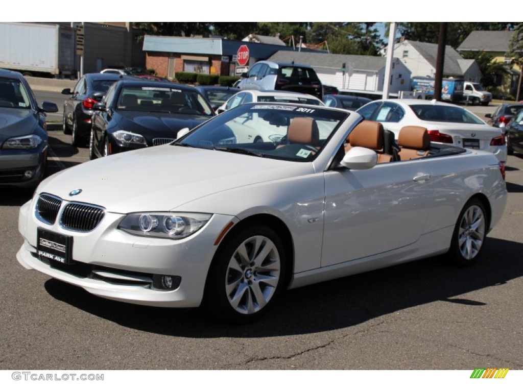 2011 3 Series 328i Convertible - Mineral White Metallic / Saddle Brown Dakota Leather photo #8