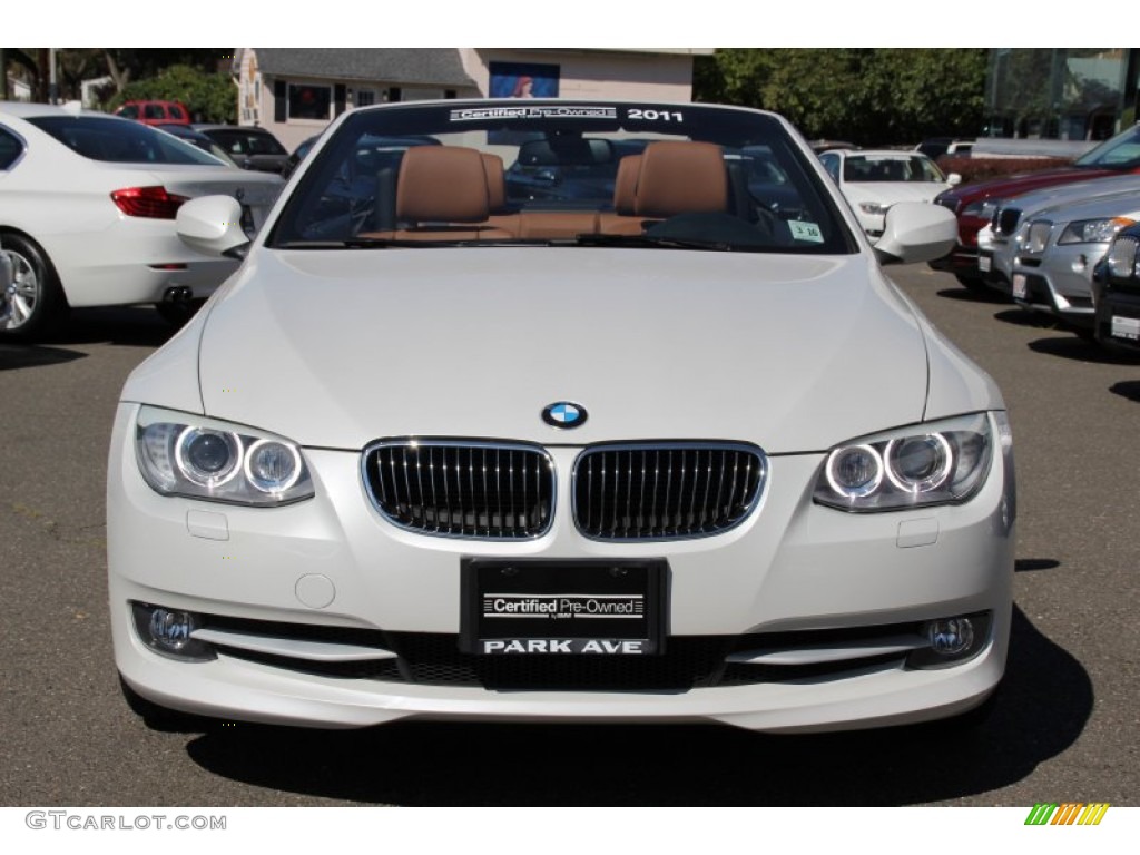 2011 3 Series 328i Convertible - Mineral White Metallic / Saddle Brown Dakota Leather photo #9