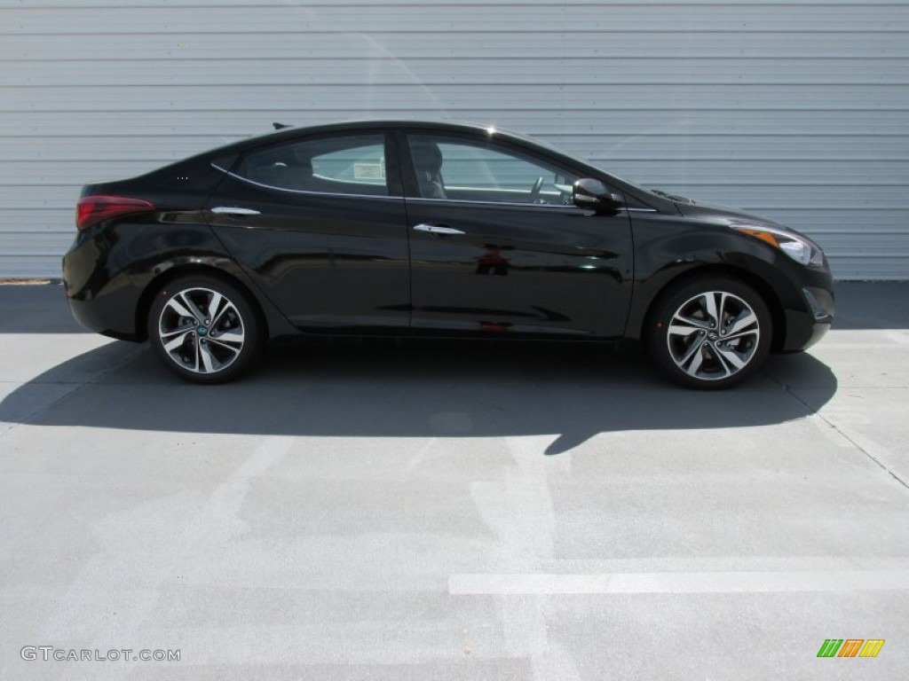 2015 Elantra Limited Sedan - Black Diamond / Black photo #3