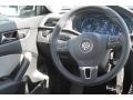 2015 Volkswagen Passat Black/Moonrock Gray Interior Steering Wheel Photo