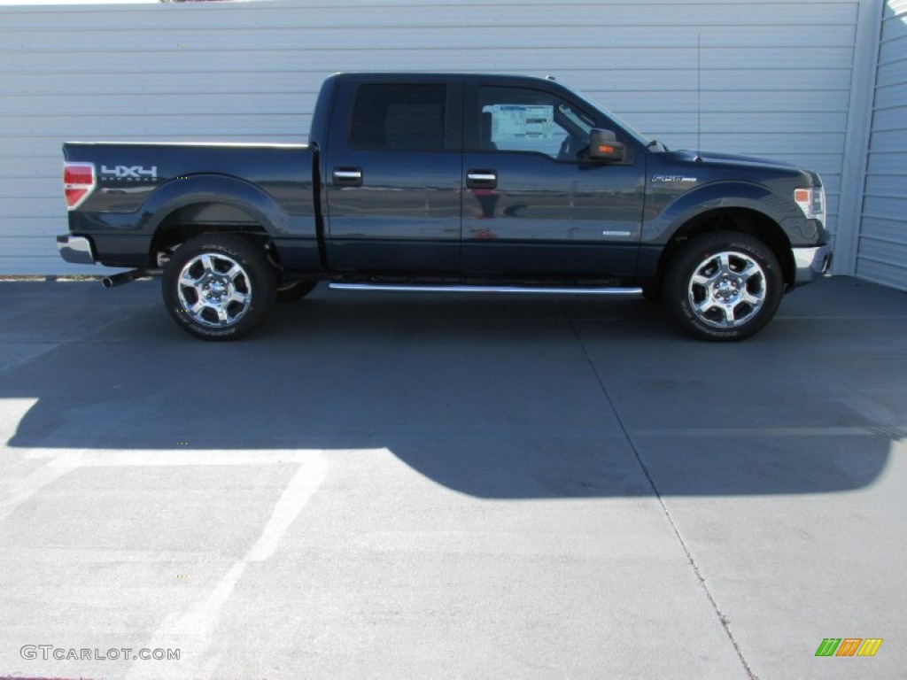 2014 F150 XLT SuperCrew 4x4 - Blue Jeans / Steel Grey photo #3