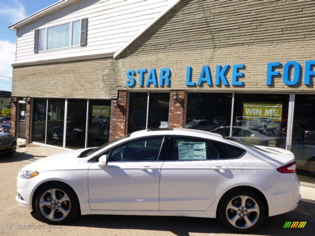 2015 Fusion SE - White Platinum Metallic / Charcoal Black photo #8