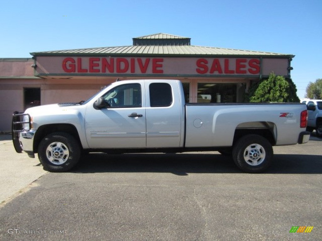 2011 Silverado 2500HD LT Extended Cab 4x4 - Sheer Silver Metallic / Light Titanium/Ebony photo #5