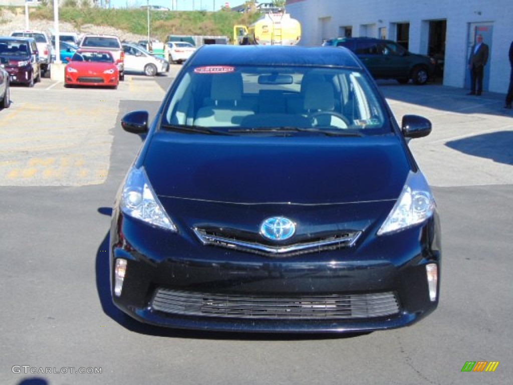 2012 Prius v Three Hybrid - Black / Bisque photo #4