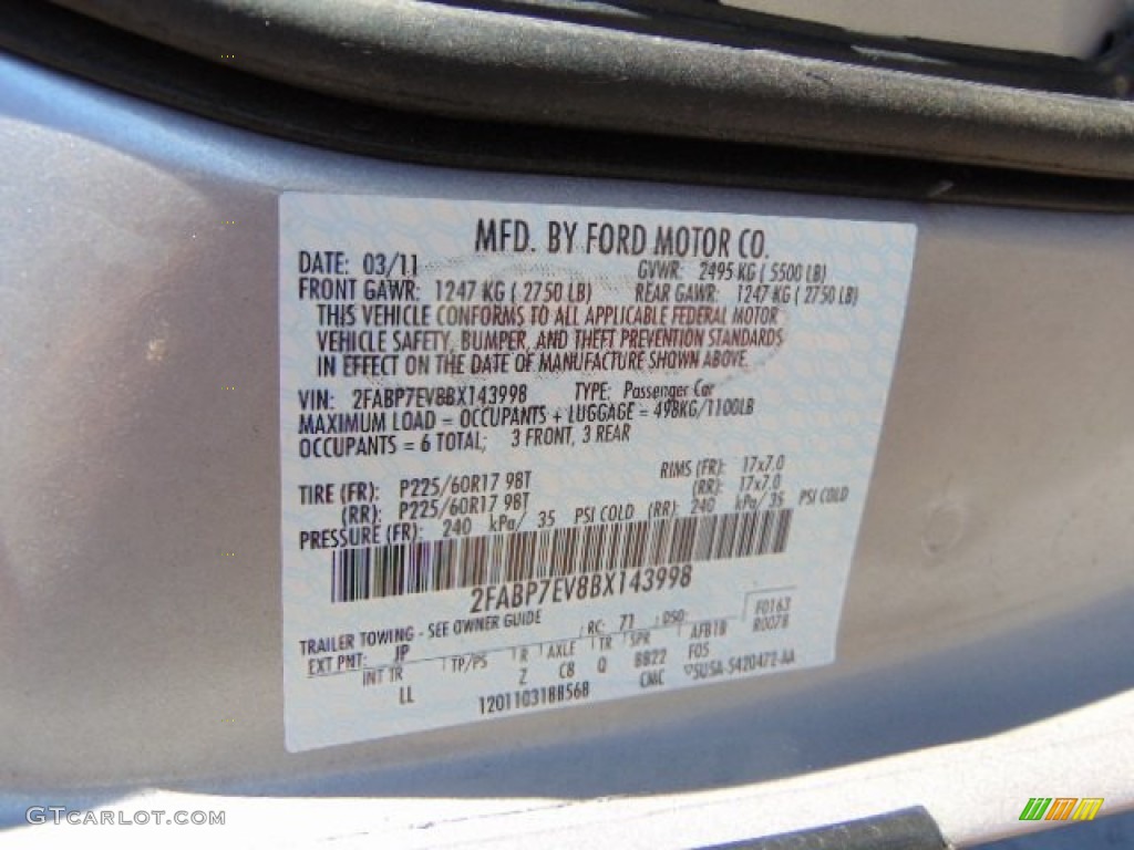 2011 Crown Victoria LX - Silver Birch Metallic / Medium Light Stone photo #19