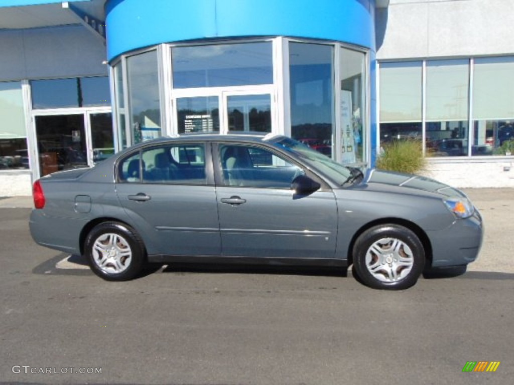 2007 Malibu LS Sedan - Dark Gray Metallic / Titanium Gray photo #2