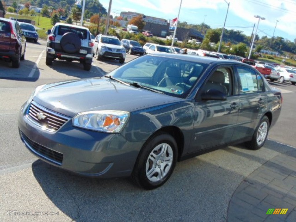 2007 Malibu LS Sedan - Dark Gray Metallic / Titanium Gray photo #5