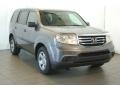 2015 Modern Steel Metallic Honda Pilot LX  photo #2