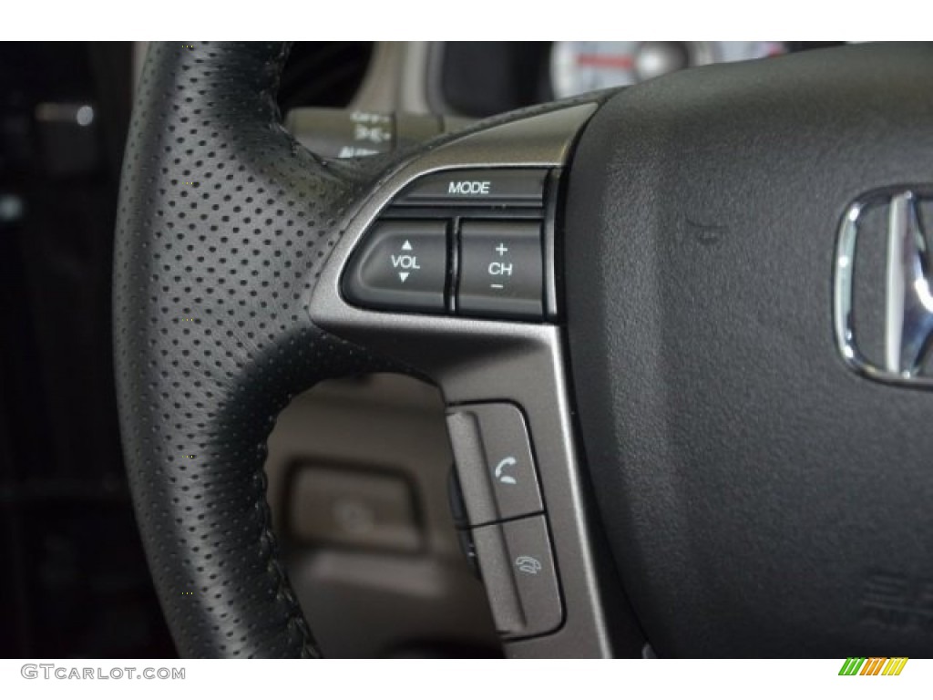 2015 Pilot EX-L - Modern Steel Metallic / Gray photo #16