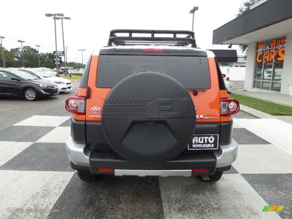 2014 FJ Cruiser 4WD - Magma Orange / Dark Charcoal photo #4