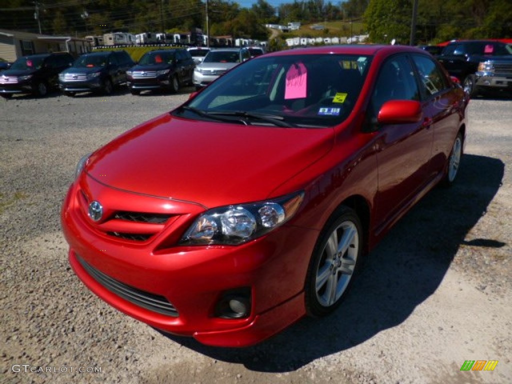 2013 Corolla S - Barcelona Red Metallic / Dark Charcoal photo #3