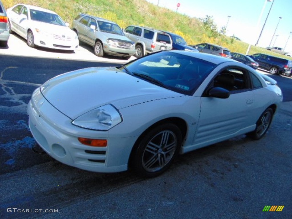 2003 Eclipse GTS Coupe - Dover White Pearl / Midnight photo #6