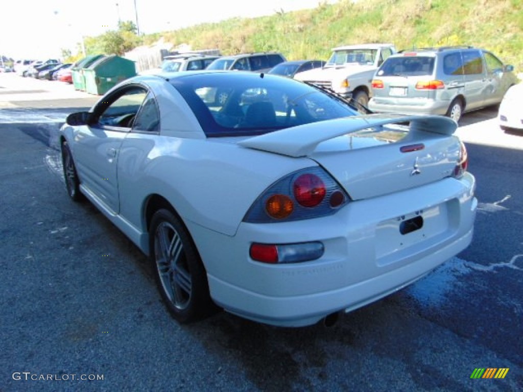 2003 Eclipse GTS Coupe - Dover White Pearl / Midnight photo #7