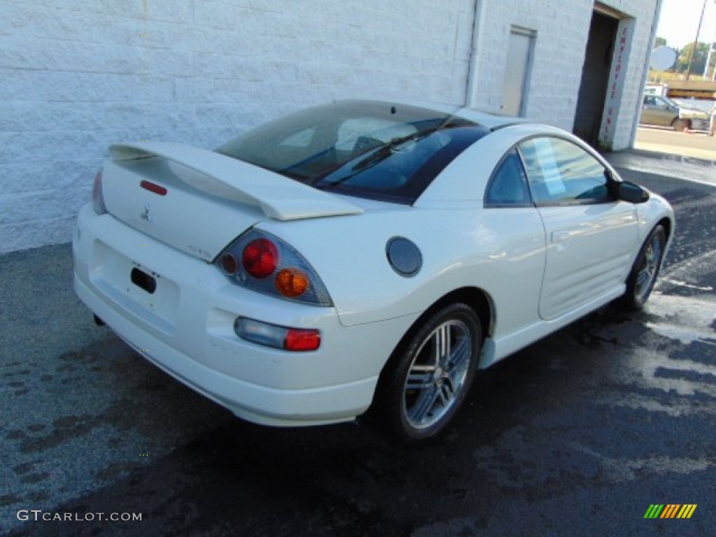 2003 Eclipse GTS Coupe - Dover White Pearl / Midnight photo #9