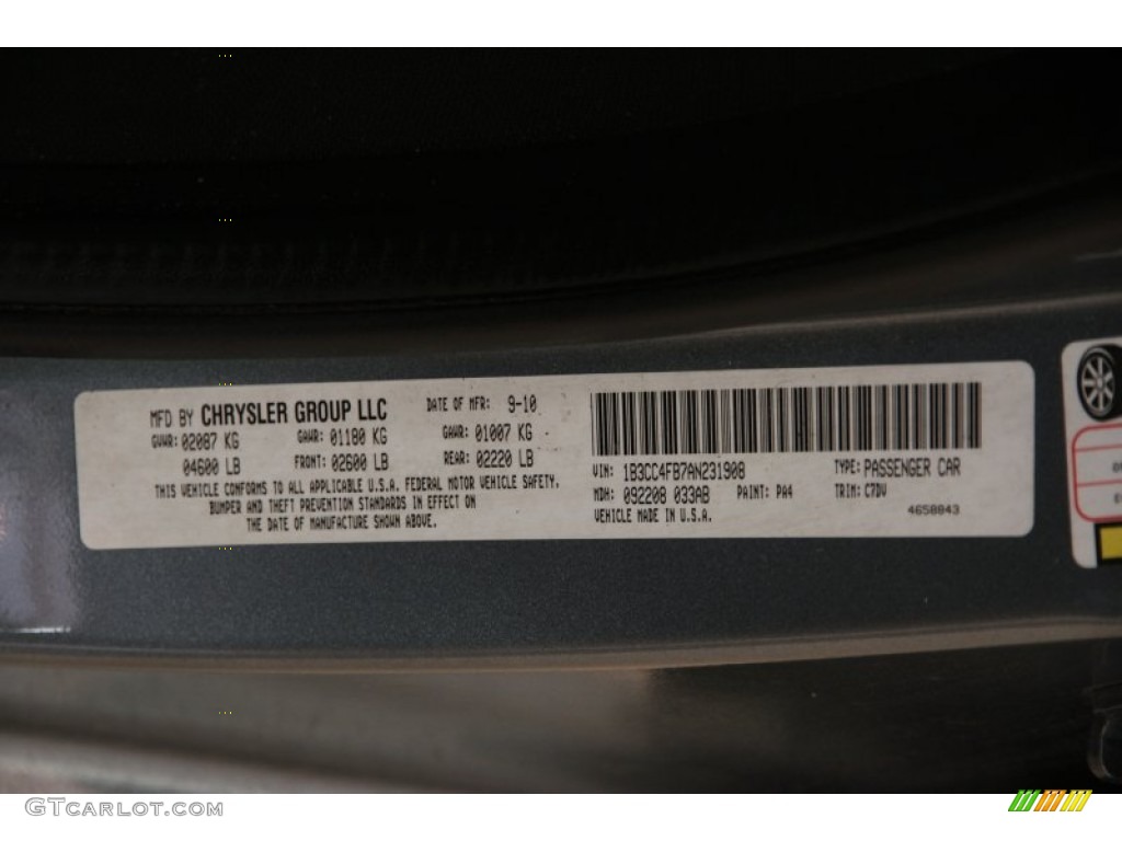 2010 Avenger SXT - Silver Steel Metallic / Dark Slate Gray photo #16