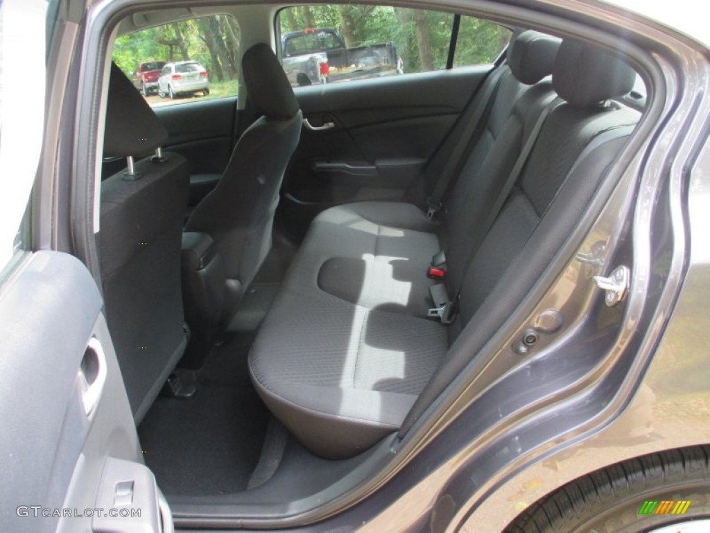2014 Civic LX Sedan - Modern Steel Metallic / Black photo #17