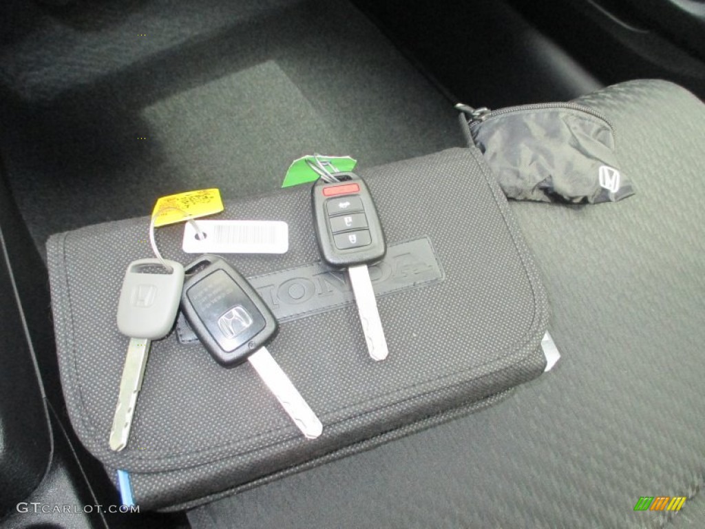 2014 Civic LX Sedan - Modern Steel Metallic / Black photo #29