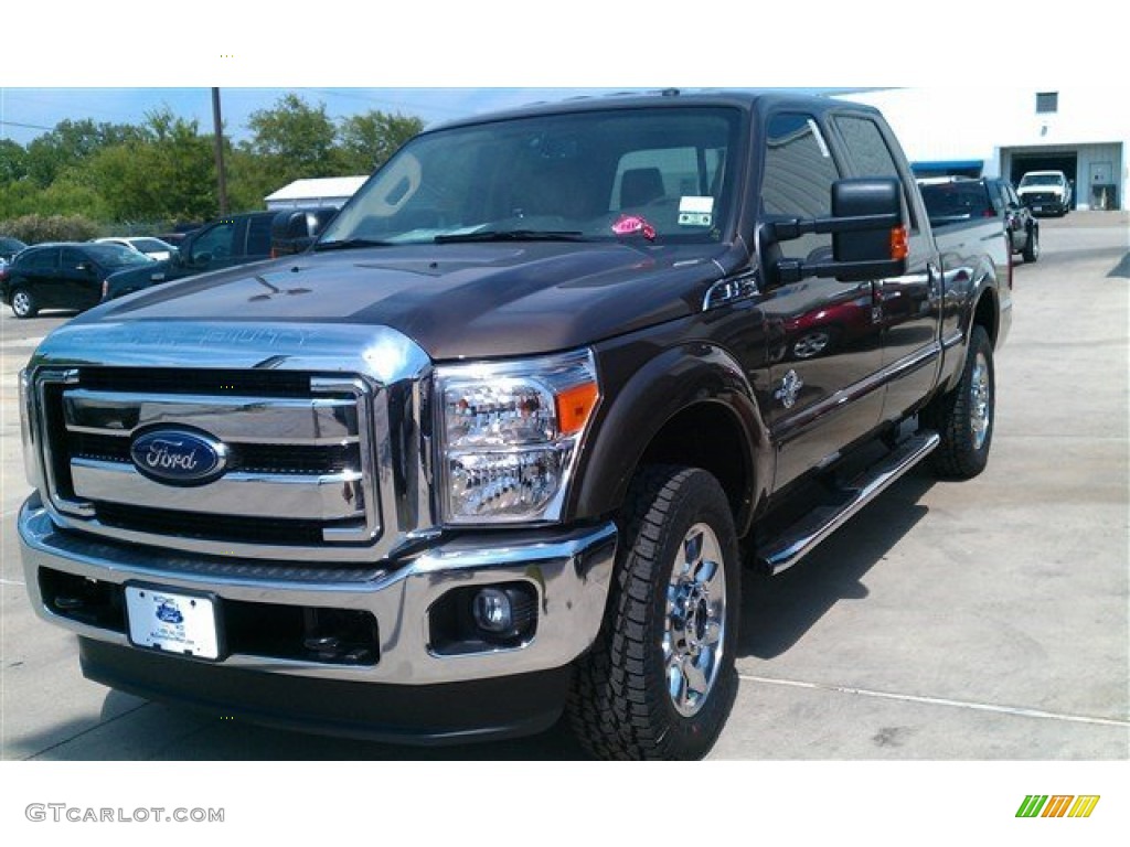 2015 F250 Super Duty Lariat Crew Cab 4x4 - Caribou / Adobe photo #1