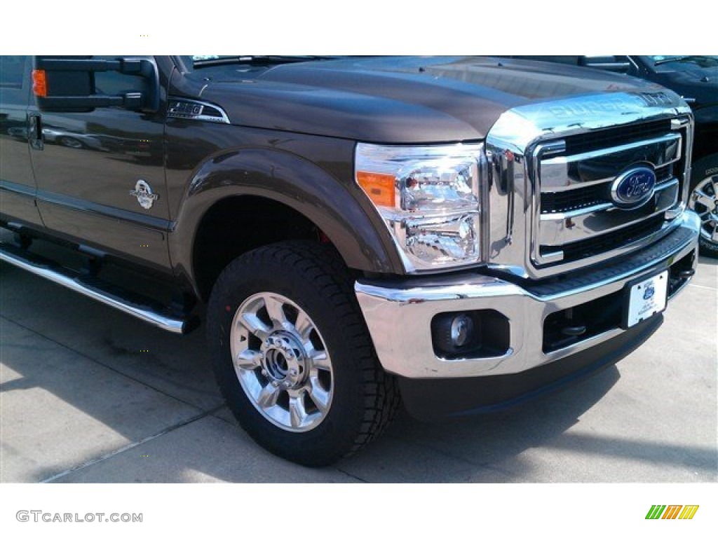 2015 F250 Super Duty Lariat Crew Cab 4x4 - Caribou / Adobe photo #10