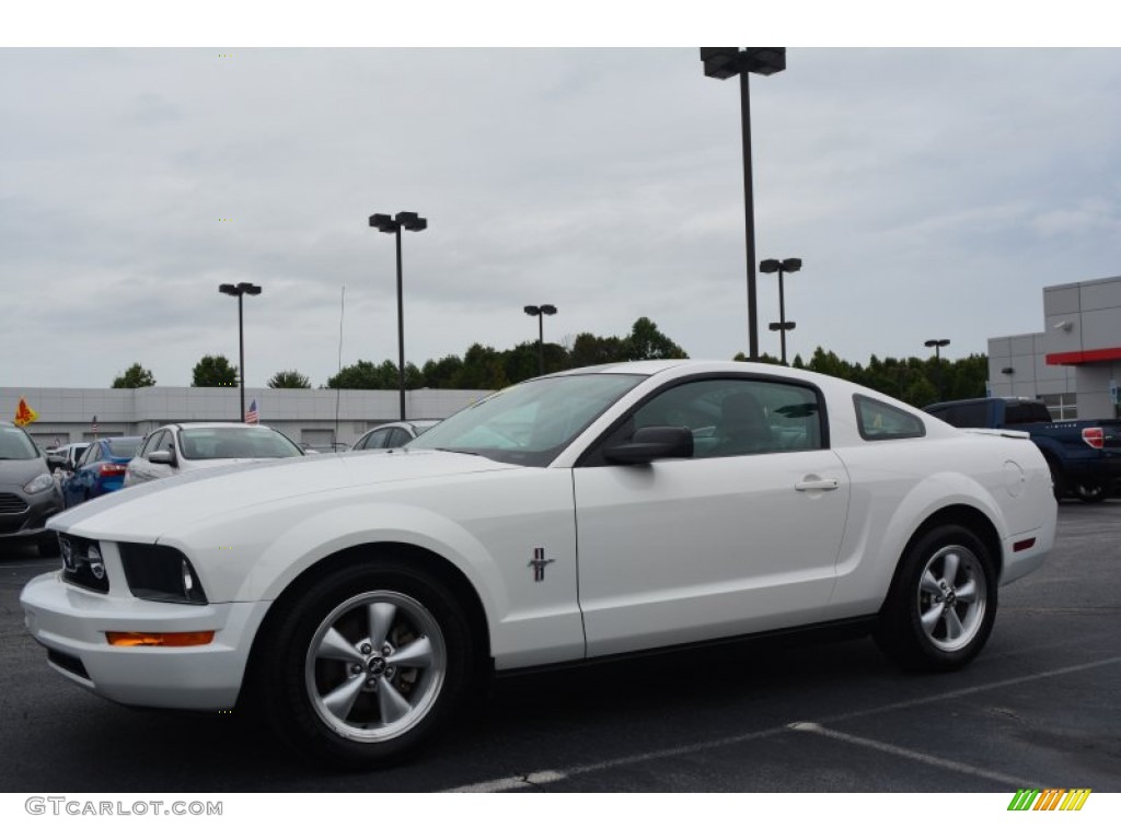 2007 Mustang V6 Premium Coupe - Performance White / Light Graphite photo #6