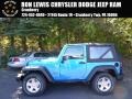 2015 Hydro Blue Pearl Jeep Wrangler Sport 4x4  photo #1