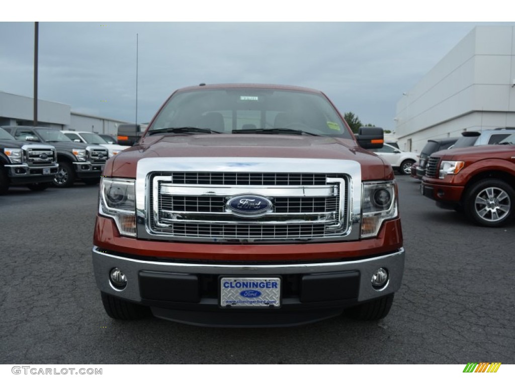 2014 F150 XLT SuperCrew - Sunset / Steel Grey photo #4