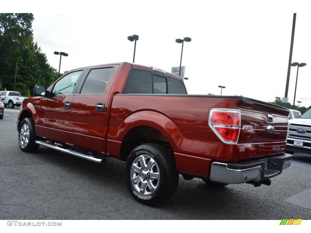 2014 F150 XLT SuperCrew - Sunset / Steel Grey photo #24