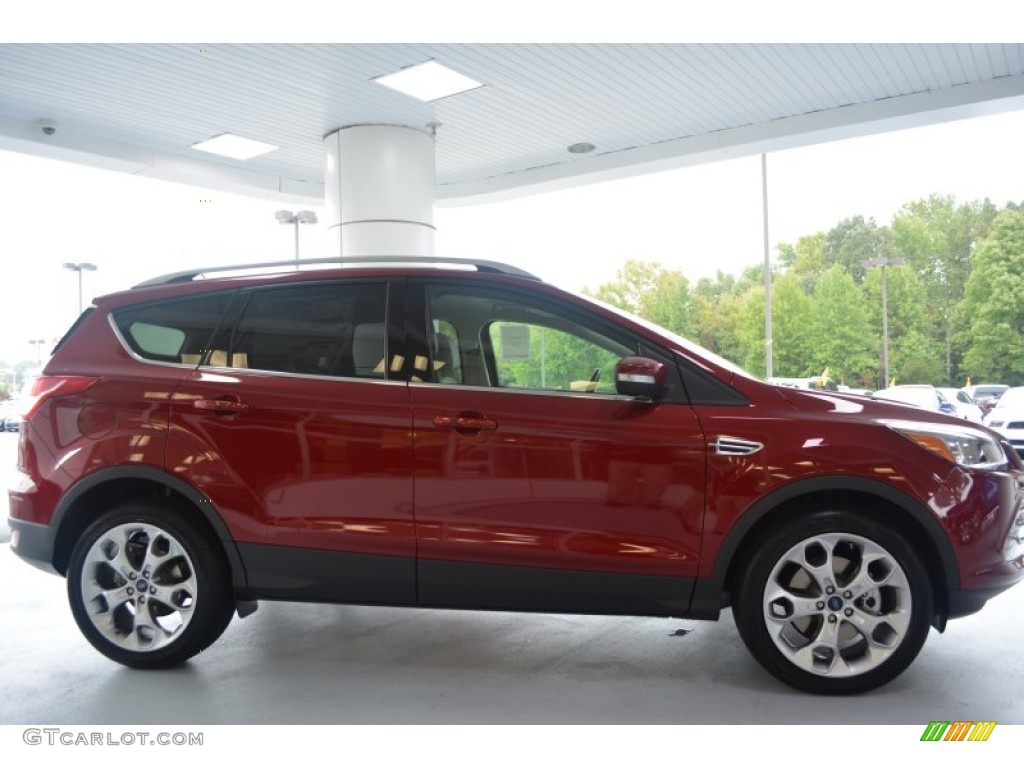 2014 Escape Titanium 2.0L EcoBoost - Ruby Red / Medium Light Stone photo #2