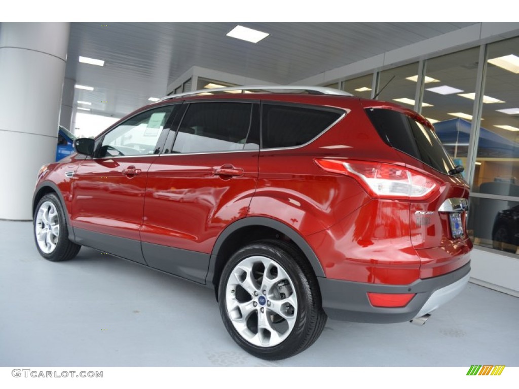 2014 Escape Titanium 2.0L EcoBoost - Ruby Red / Medium Light Stone photo #30