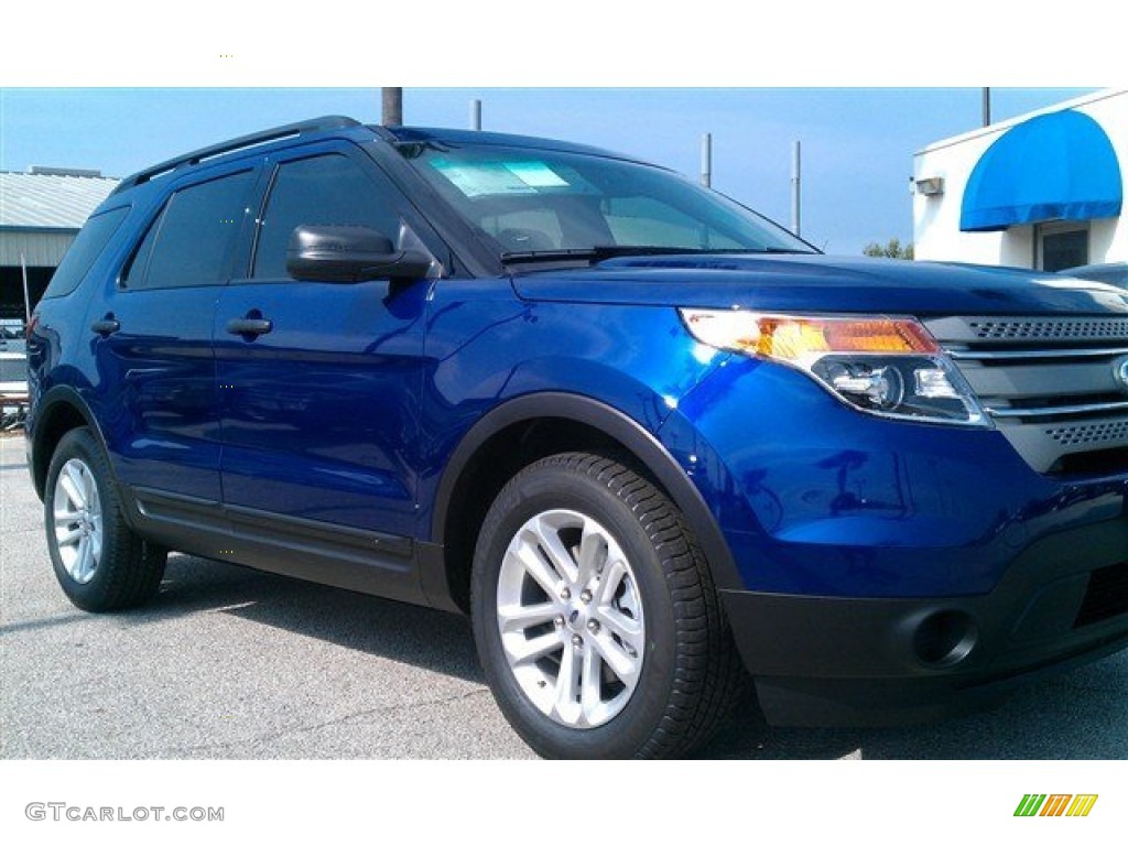 2015 Explorer FWD - Deep Impact Blue / Medium Light Stone photo #1
