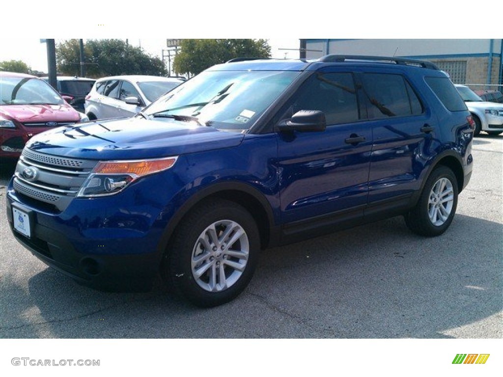 2015 Explorer FWD - Deep Impact Blue / Medium Light Stone photo #35