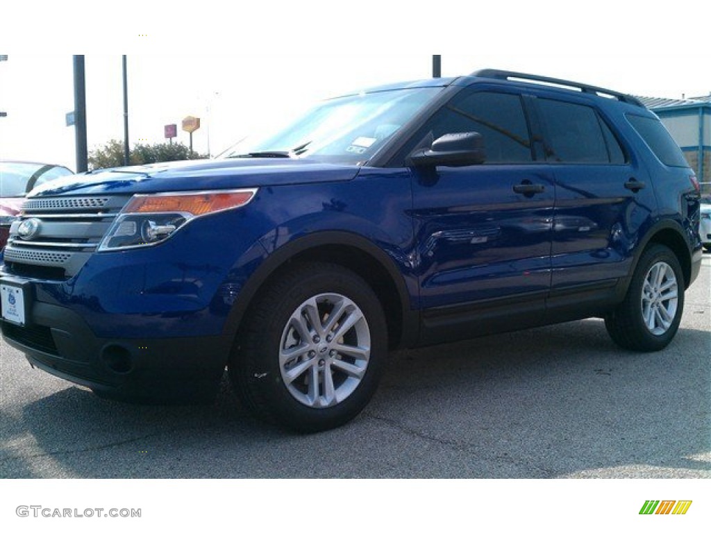 2015 Explorer FWD - Deep Impact Blue / Medium Light Stone photo #36