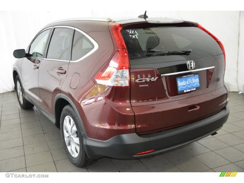 2014 CR-V EX-L - Basque Red Pearl II / Gray photo #5
