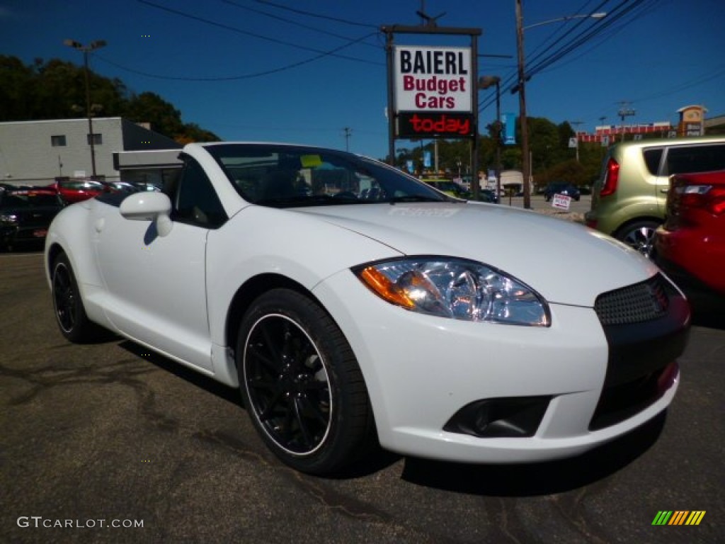 2012 Eclipse Spyder GS Sport - Northstar White / Dark Charcoal photo #1