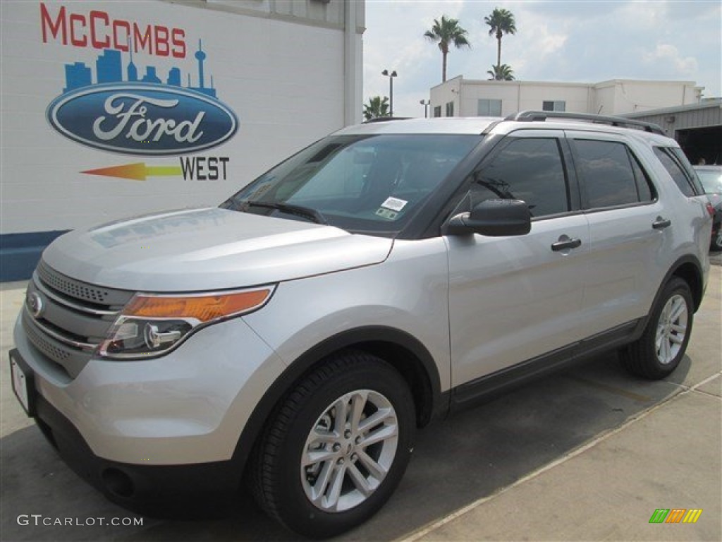 2015 Explorer FWD - Ingot Silver / Medium Light Stone photo #55