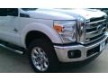 2015 White Platinum Ford F250 Super Duty Lariat Crew Cab 4x4  photo #11