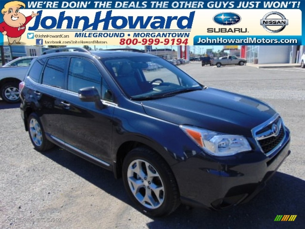 2015 Forester 2.5i Touring - Dark Gray Metallic / Gray photo #1