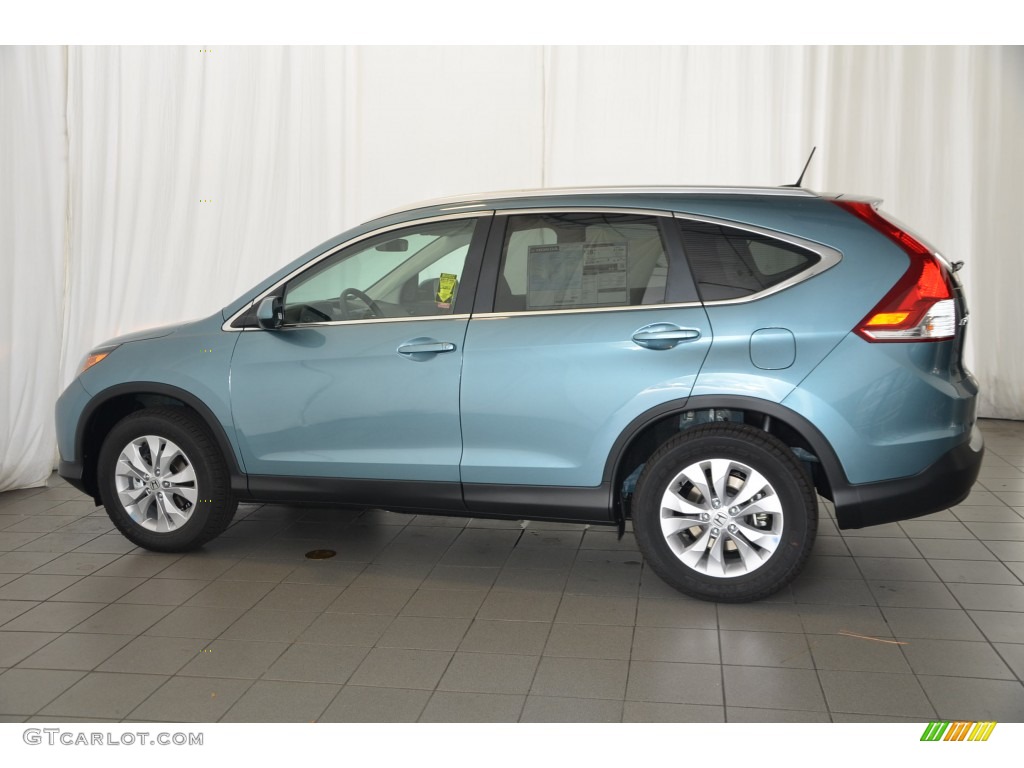 2014 CR-V EX-L - Mountain Air Metallic / Beige photo #4