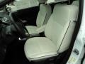 Arctic White Leather 2013 Ford Fiesta Titanium Hatchback Interior Color