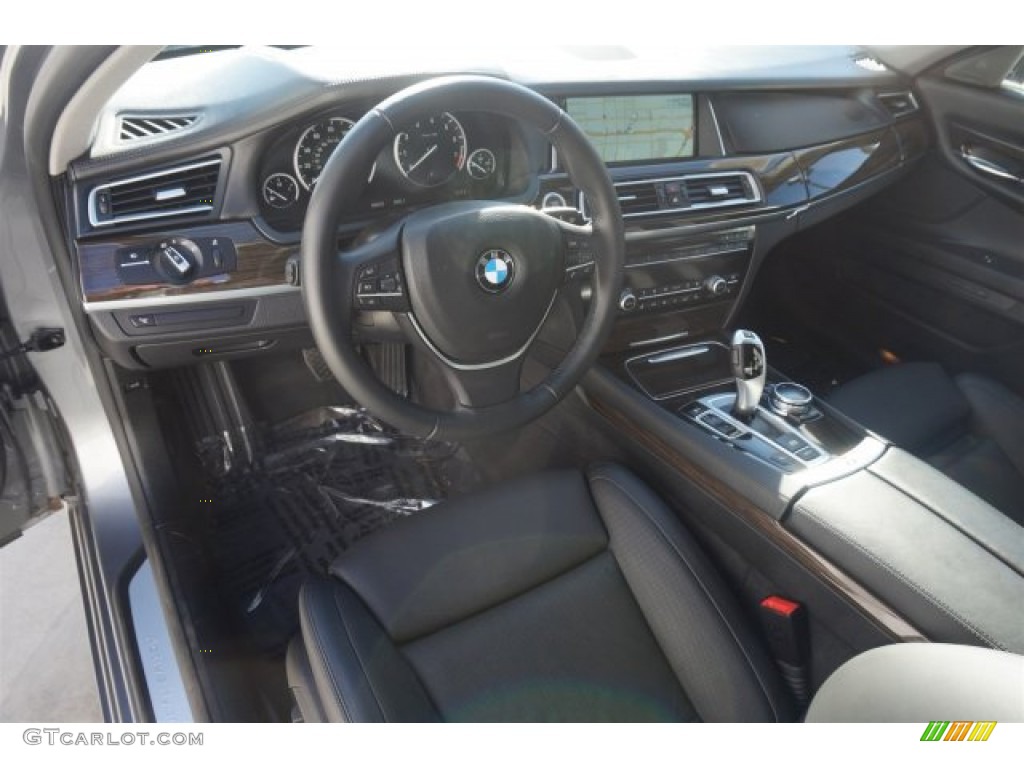 Black Interior 2014 BMW 7 Series ActiveHybrid 7 Photo #97585876