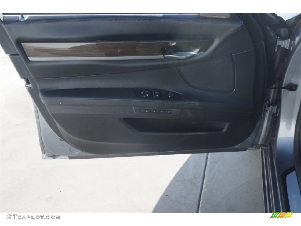 2014 BMW 7 Series ActiveHybrid 7 Black Door Panel Photo #97586029
